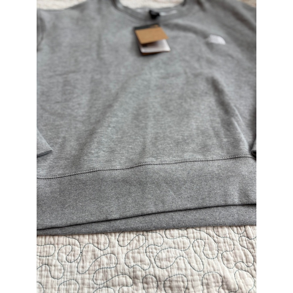 The North Face Cropped Crewneck Sweatshirt Heather Grey Women's Size XL #659 - Picture 4 of 5